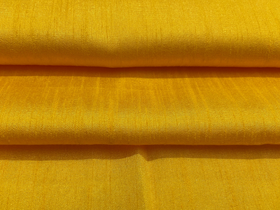 Saffron Sun Mulberry Heavy Raw Silk