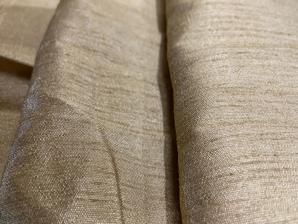 Golden Fawn Mulberry Heavy Raw Silk