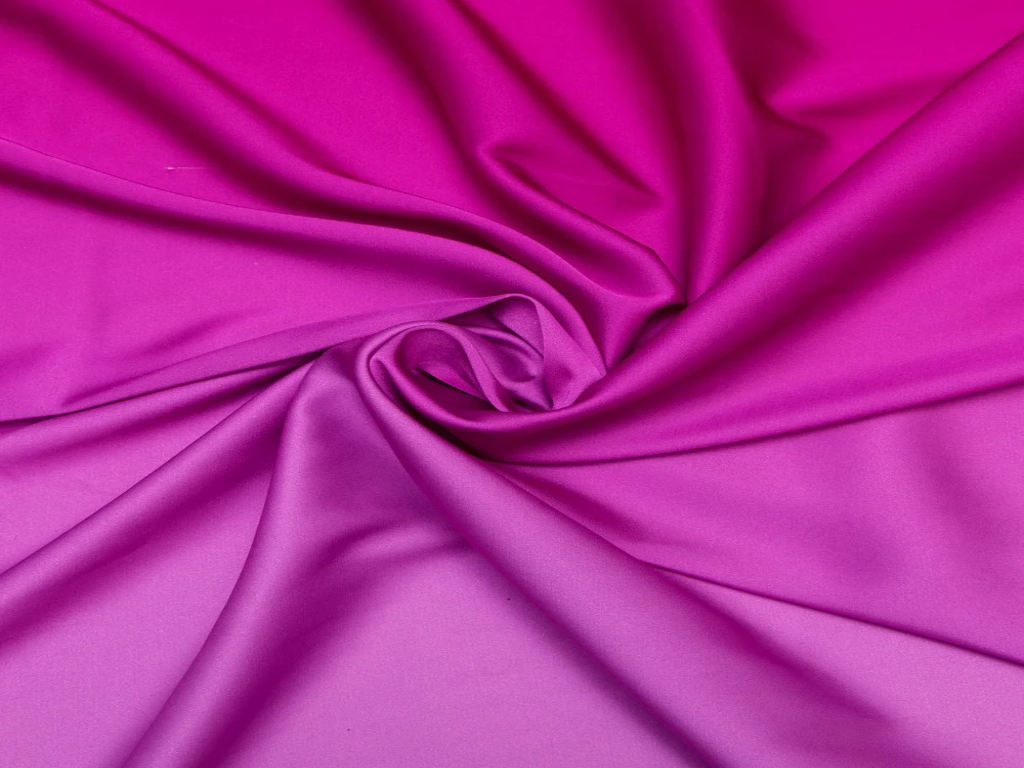 Beetroot Plain Blooming Satin Fabric