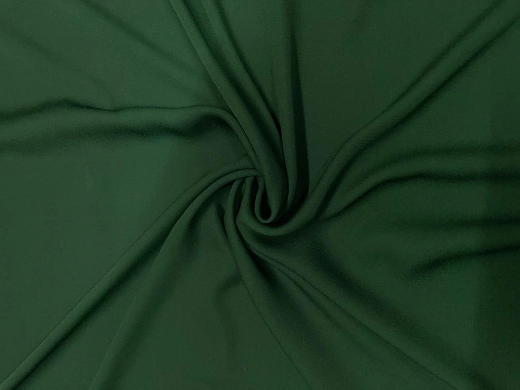 Bottle Green Georgette Fabric (Wholesale)