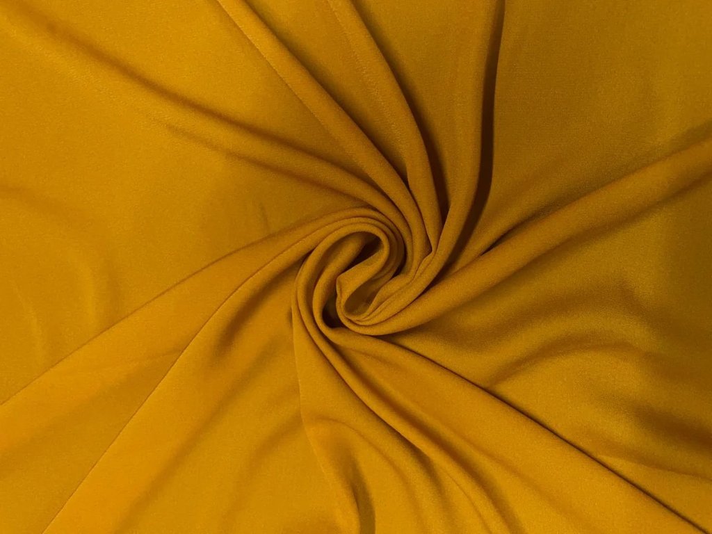 Turmeric Yellow Georgette Fabric (Wholesale)