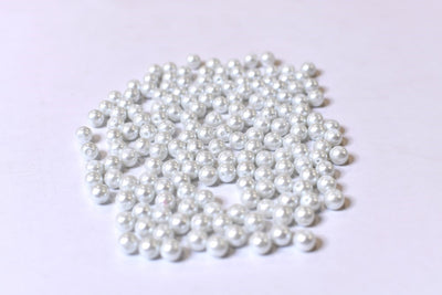 White Glass Pearl Beads