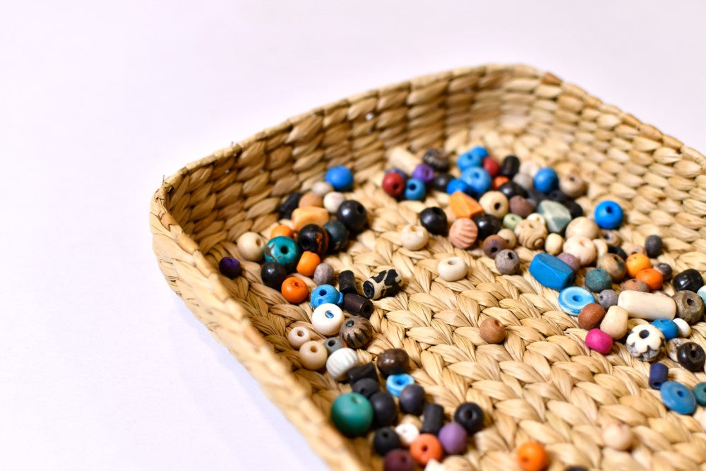 Multicolor Bone Beads