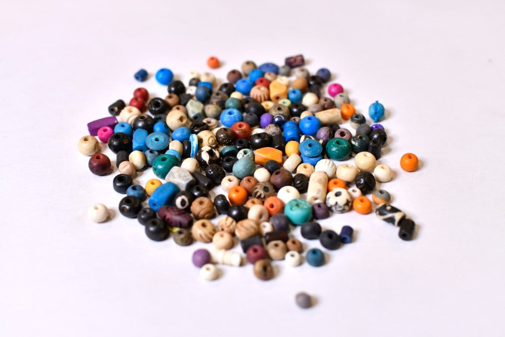 Multicolor Bone Beads