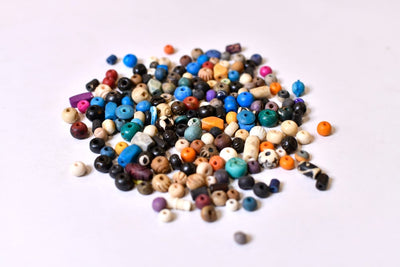 Multicolor Bone Beads