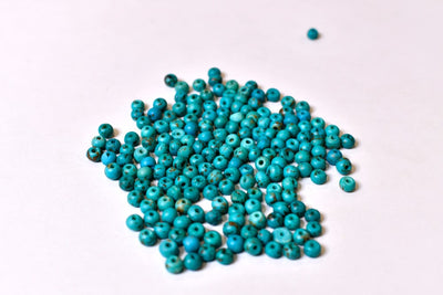 Blue Dyed Bone Beads