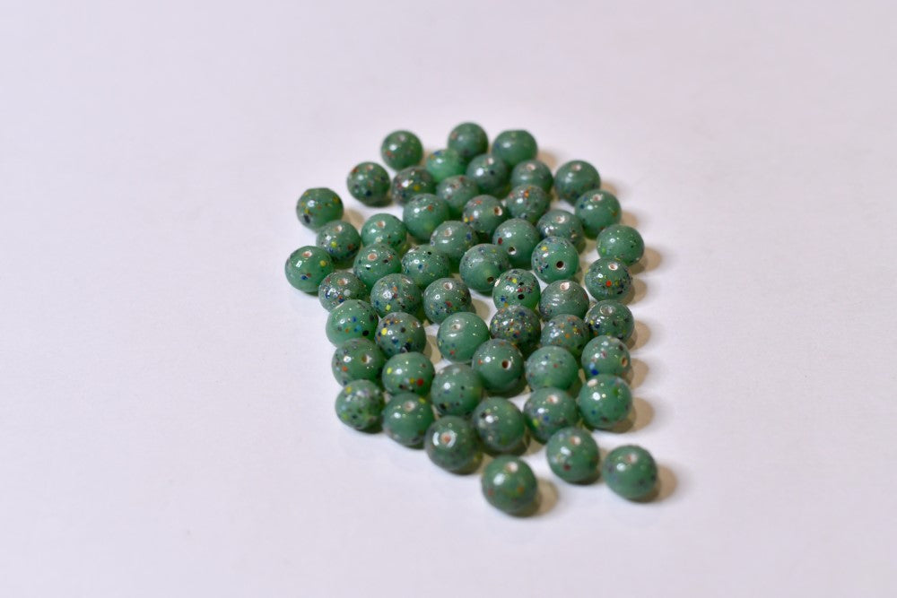 Green Glass Beads