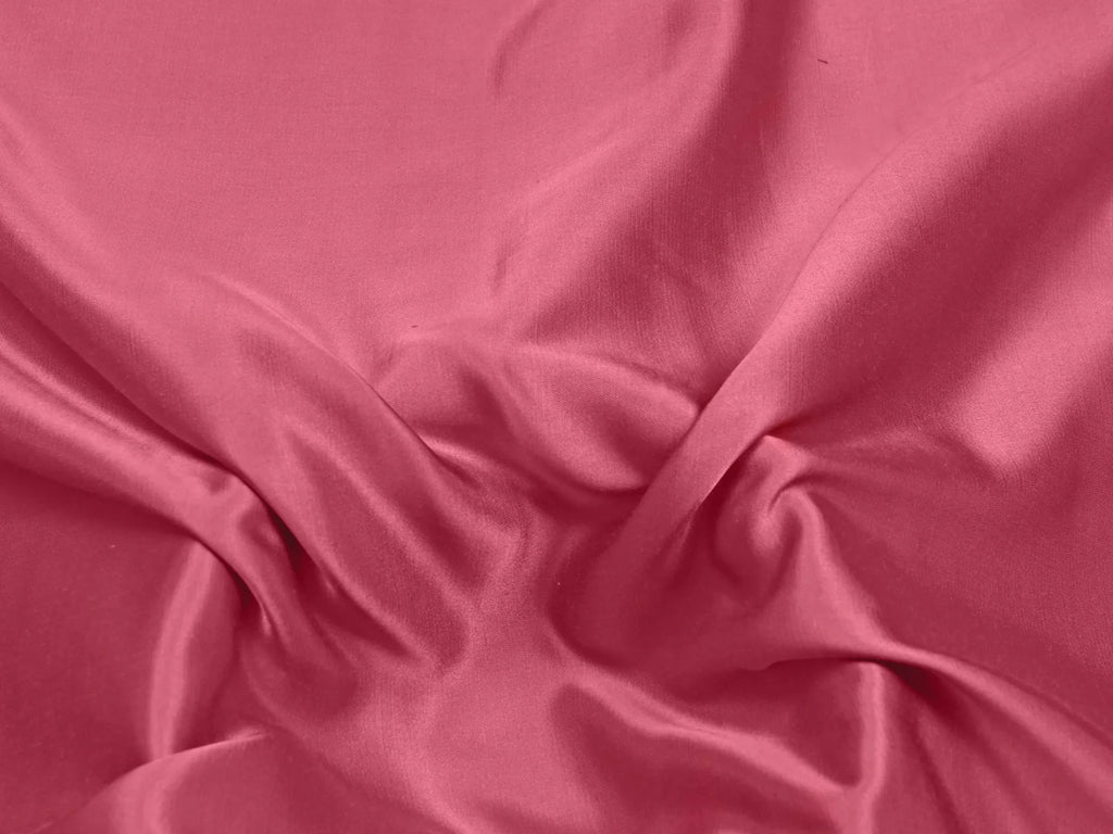 Dusty Pink Plain Dyed Modal Satin Fabric (Wholesale)