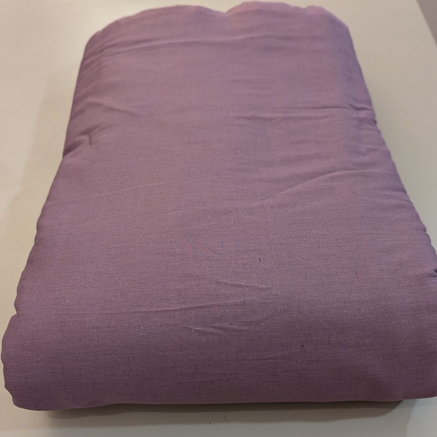 Dusty Purple Plain Hand Dyed Cotton Flex Fabric