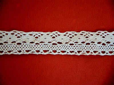 Off White Pattern L-72 Dyeable Cotton Crochet Lace