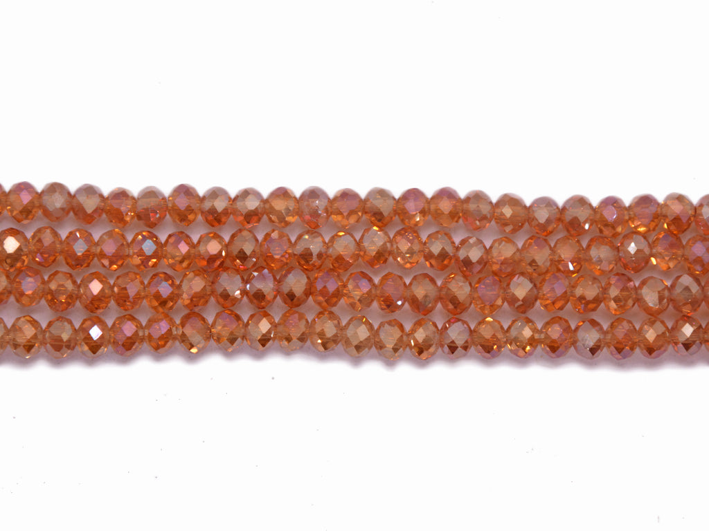 Rosegold Transparent Double Tone Crystal Beads 2