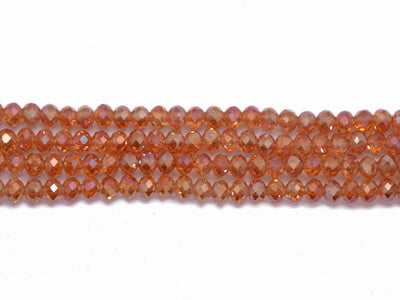 Rosegold Transparent Double Tone Crystal Beads 2