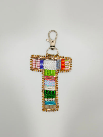 Multicolor 'T' Bag Charm