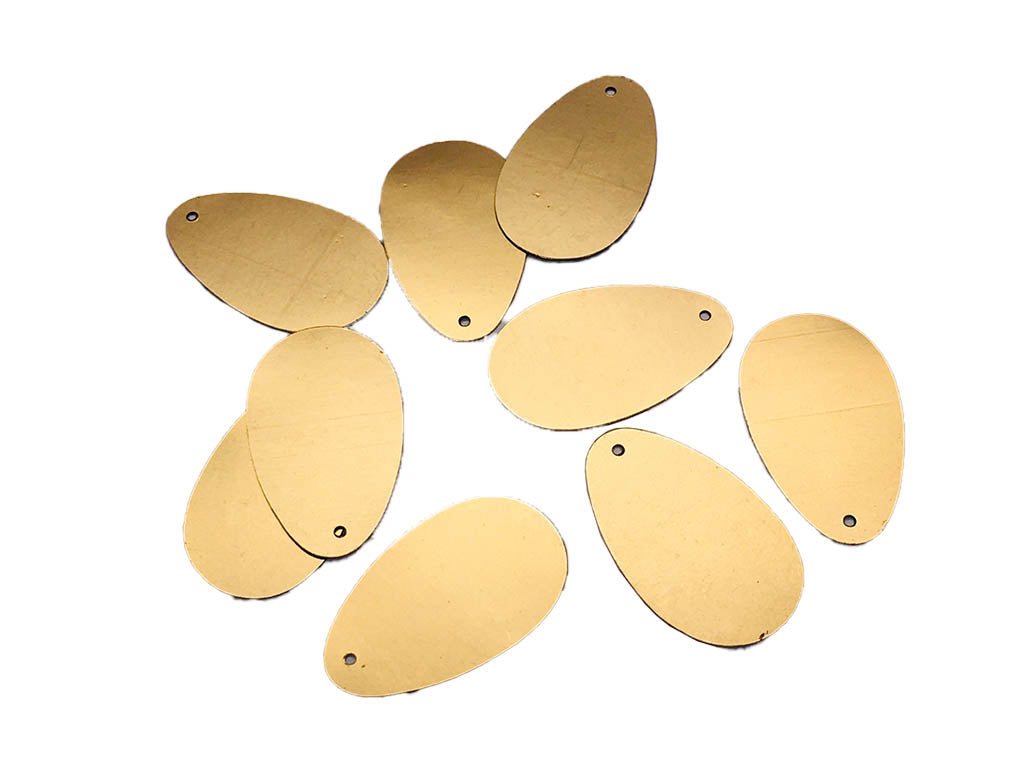 Golden Egg 1 Hole Plastic Sequins