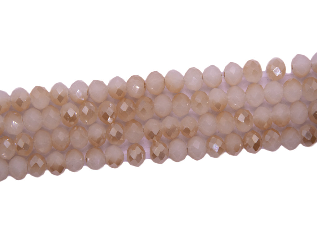 Light Peach Double Tone Crystal Beads