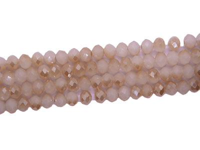 Light Peach Double Tone Crystal Beads