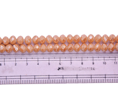 Peach Double Tone Crystal Beads