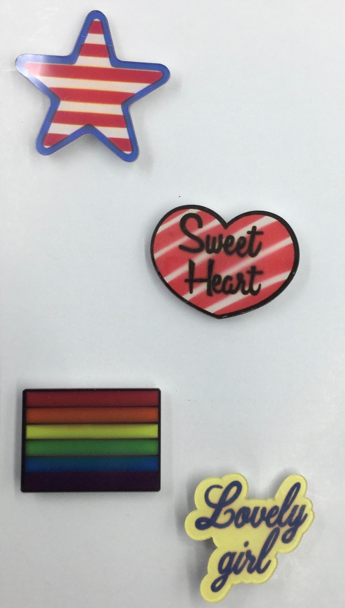 Multicolor Plastic Badge Combo