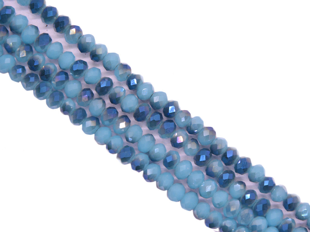 Light Blue Double Tone Crystal Beads 2