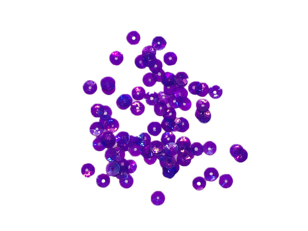 Violet Bowl 1 Hole Plastic Sequins