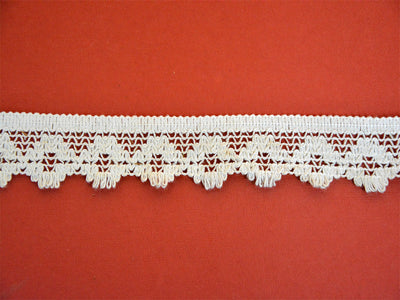 Off White Pattern L-74 Dyeable Cotton Crochet Lace (Wholesale)