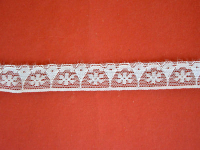 White Dyeable Pattern 30 Cotton Net Lace