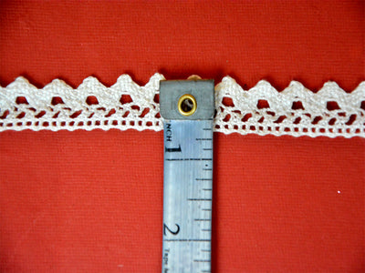 White Pattern L-53 Dyeable Cotton Crochet Lace (Wholesale)