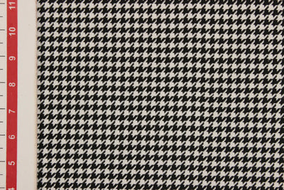 Black and White Houndstooth Tweed Fabric1