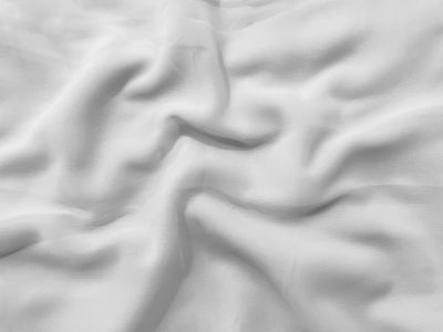 Pure White Plain Georgette Fabric