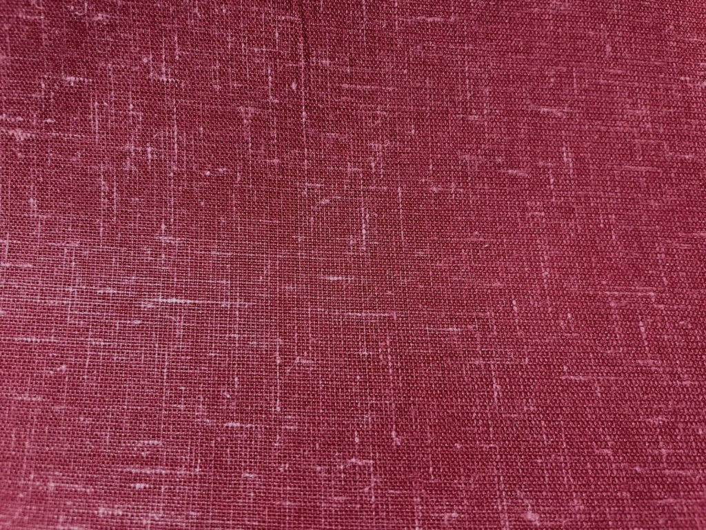 Maroon Plain Cotton Linen Fabric