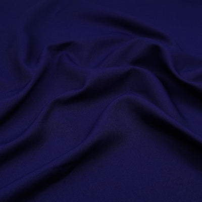 Midnight Blue Plain American Crepe Fabric