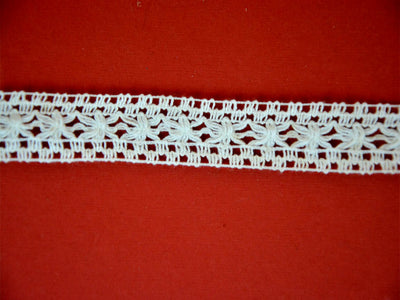 Off White Pattern 22 Cotton Crochet Lace