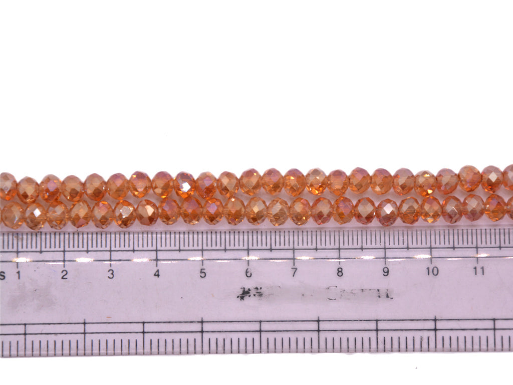 Rosegold Transparent Double Tone Crystal Beads 2