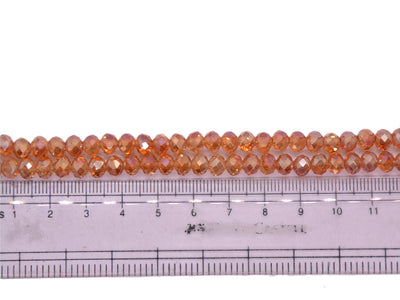 Rosegold Transparent Double Tone Crystal Beads 2