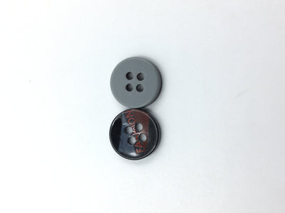 Maroon Gray Circular Shirt Buttons