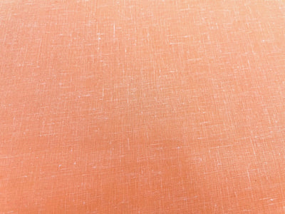 Peach Orange Plain Cotton Linen Fabric