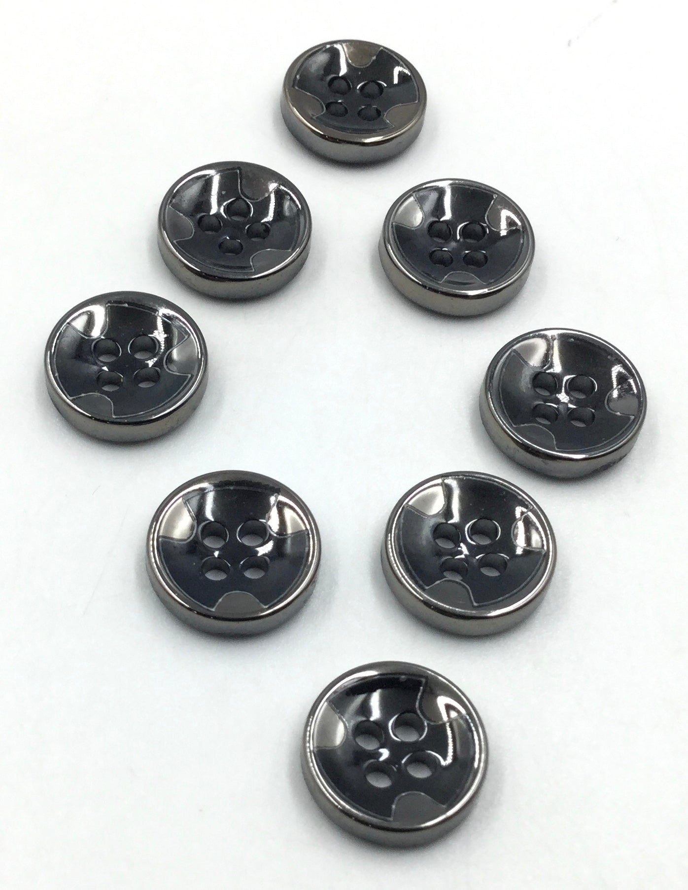 Black Nickle Polyester Buttons