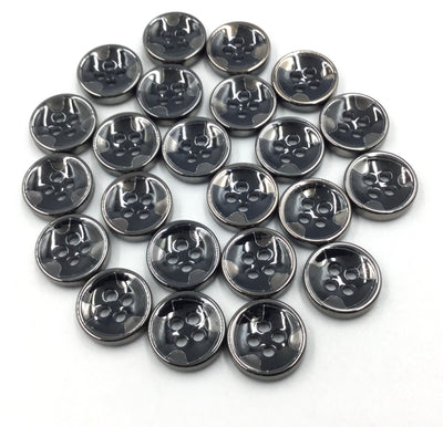 Black Nickle Polyester Buttons