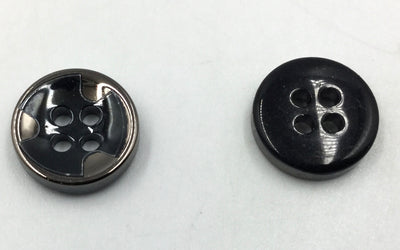 Black Nickle Polyester Buttons