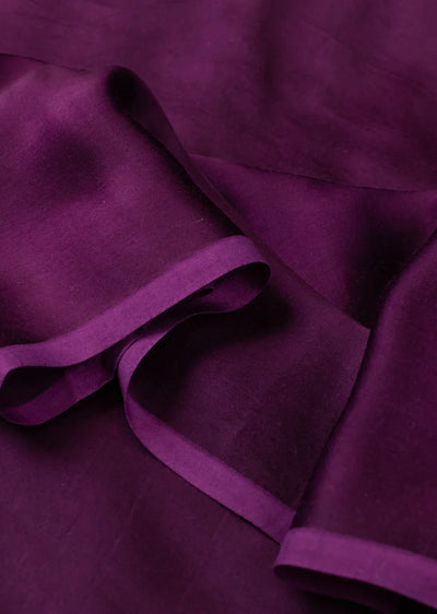 Eggplant Purple Plain Modal Silk Fabric (Wholesale)