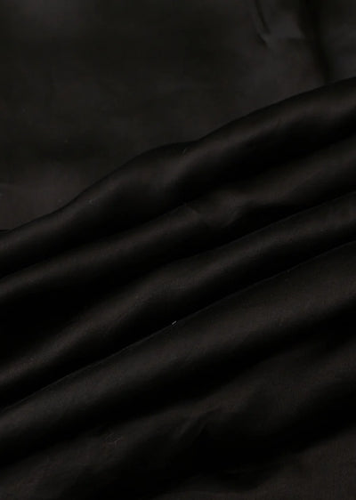 Black Plain Modal Silk Fabric (Wholesale)