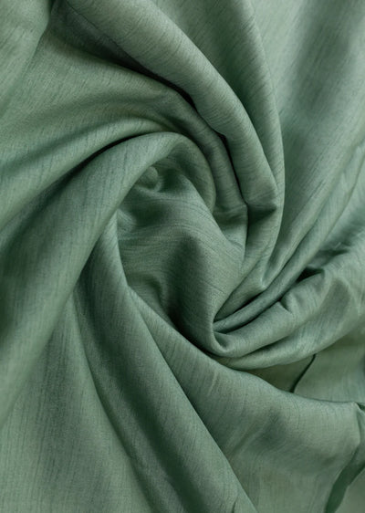 Spanish Green Plain Viscose Dola Silk Fabric (Wholesale)