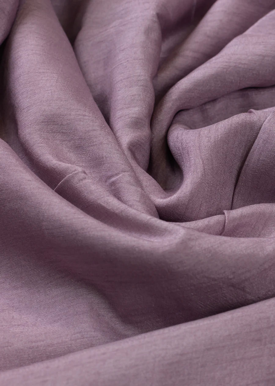 Mauve Plain Viscose Dola Silk Fabric (Wholesale)