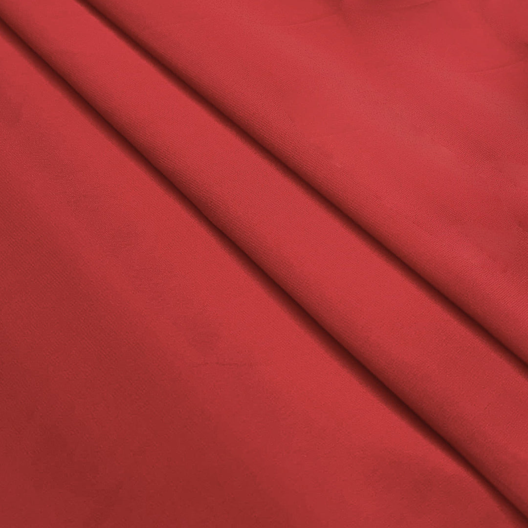 Red Plain Heavy Fox Georgette Fabric
