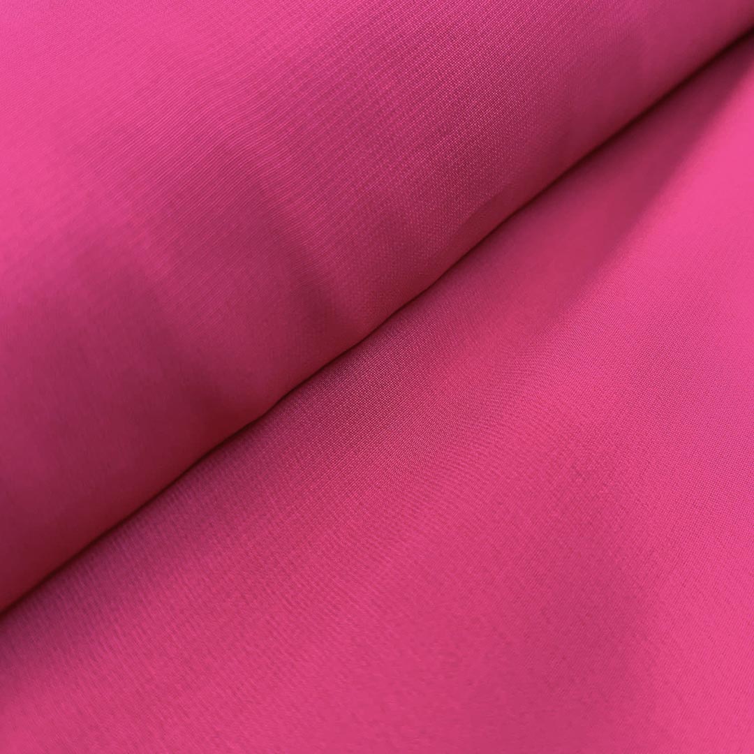 Hot Pink Plain Heavy Fox Georgette Fabric