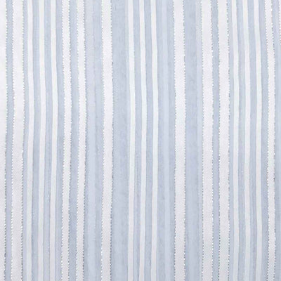 Light Blue Stripes Printed Georgette Fabric