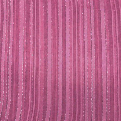 Light Pink Stripes Printed Georgette Fabric