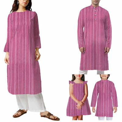 Light Pink Stripes Printed Georgette Fabric (Wholesale)