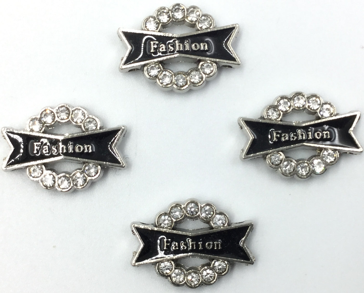 Black & Silver Fashion Badge