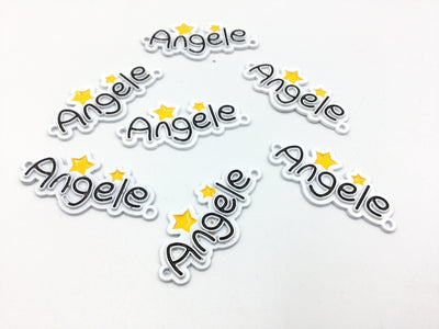 Black & White Angele Badge